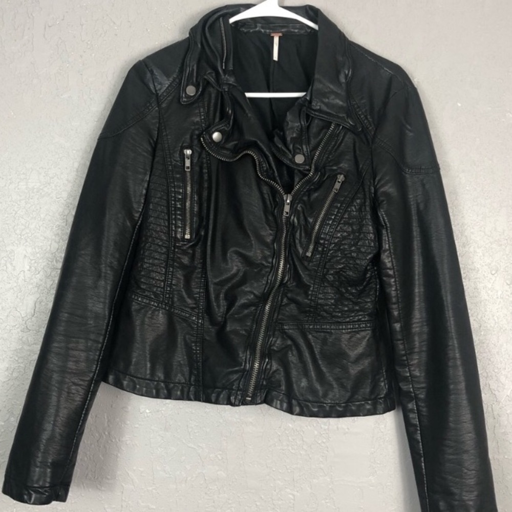 Free People Faux Leather Jacket